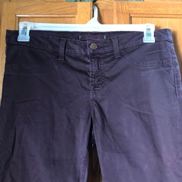 J Brand Mid Rise Straight Jeans Red Wine - 30 - Picture 3 of 11